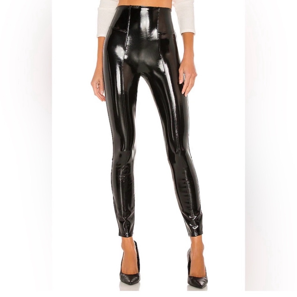 SPANX Glossy Black Leggings
